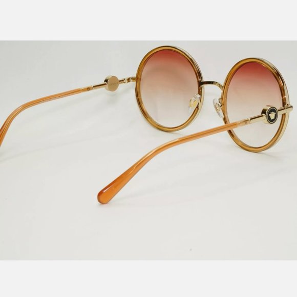 Versace Round Gold Brown Gradient Sunglasses main image 5